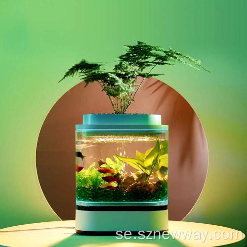Xiaomi Geometry Mini Lazy Fish Tank Aquariums Självrengöring